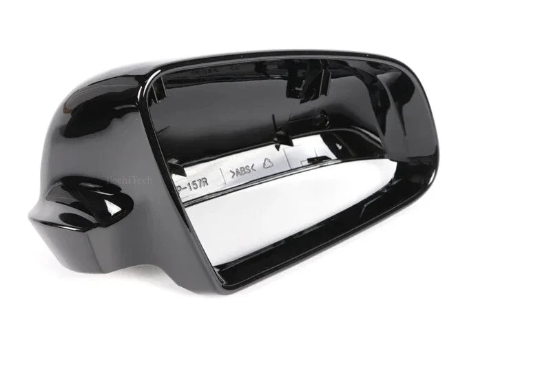 Gloss Black Rearview Mirror Cap Covers for Audi A4 B7 (2005–2008)