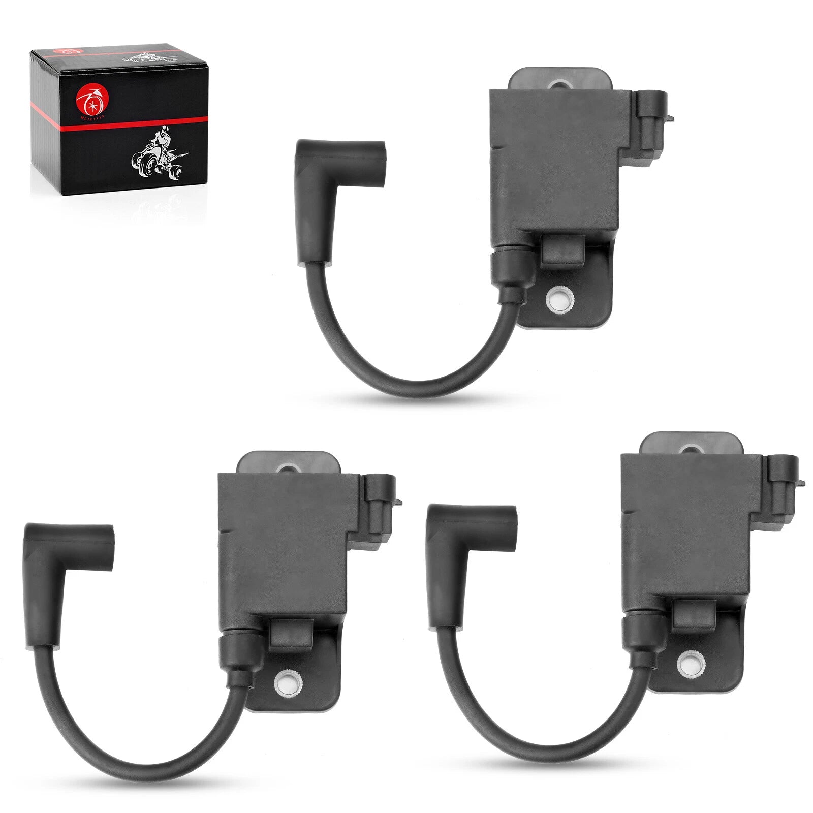 Set of 3 Outboard Ignition Coil CDM Module for Mercury 827509A10 (4 Pin)