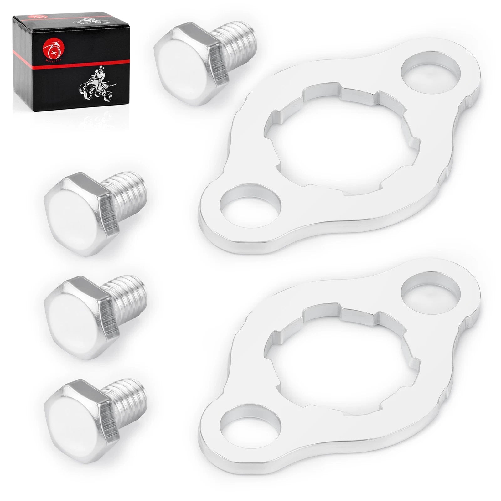 2X Engine Front Sprocket Retainer Plate w/Bolt 6X8 for Honda C70 XR75 XL75 XL80S (1970–1985)