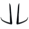 2X Carbon Look Front Bumper Side Canards Covers for Tesla Model Y (2020–2024)