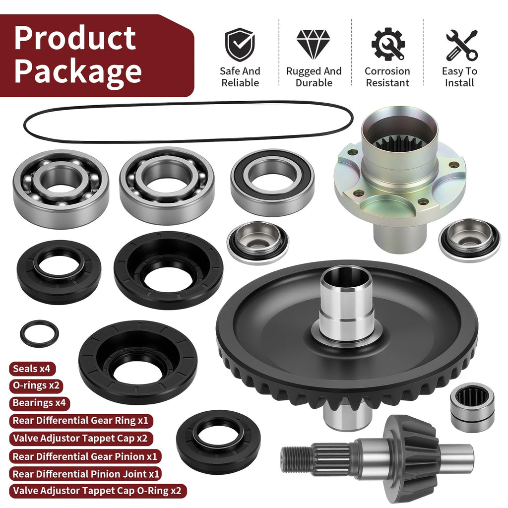 Rear Differential Gear Ring Pinion Joint Kit for Honda TRX680FA Rincon (2006–2023)