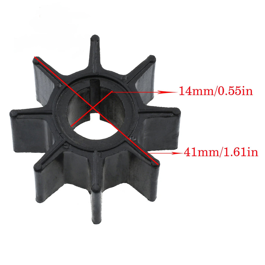 Water Pump Impeller 334650210 for Tohatsu Nissan 9.9/15/18/20HP (1990–2023)