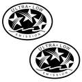 2X Outboard Graphic Sticker for Mercury (CA DOT, Ultra Low Emission)