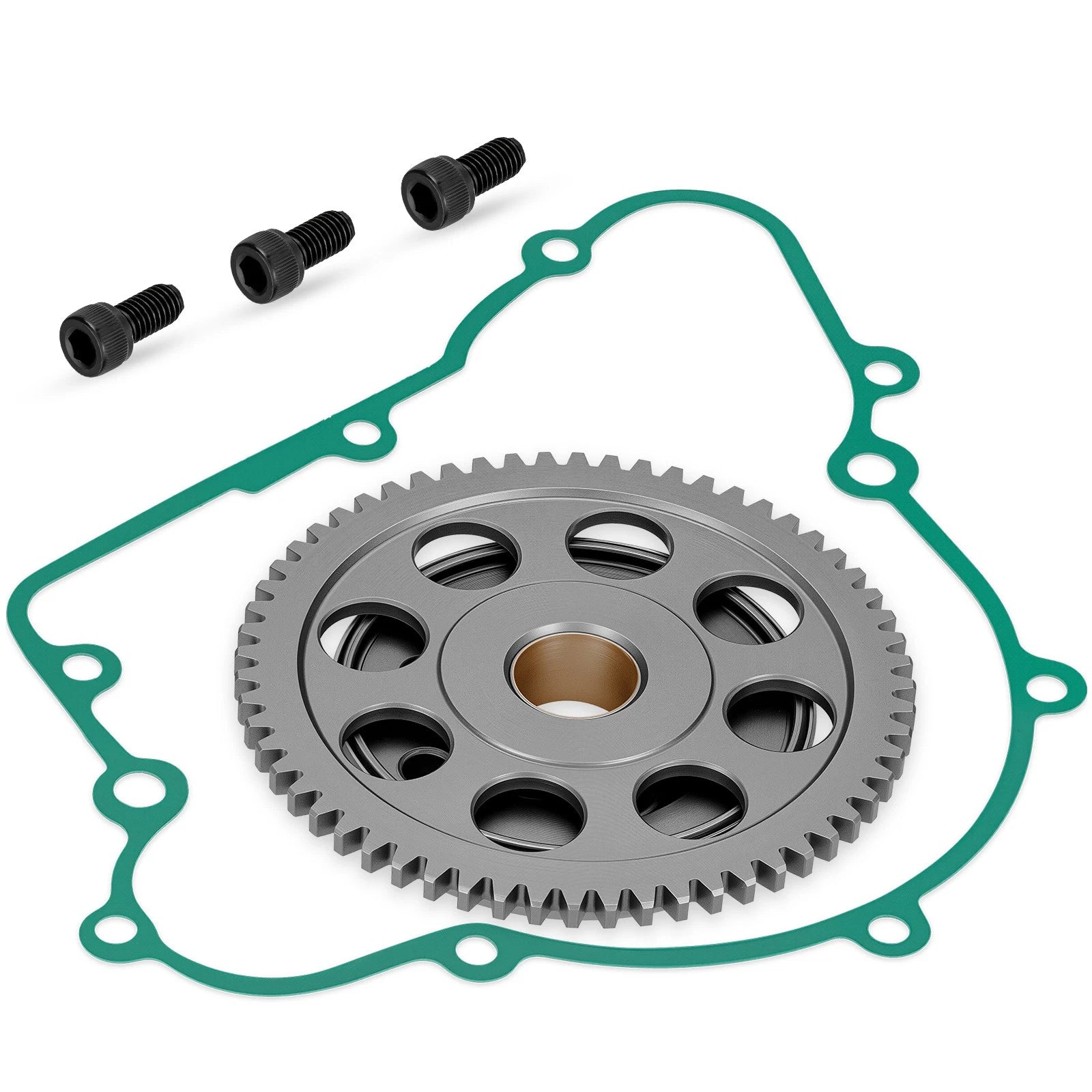 Starter Clutch Idler Gear Gasket Bolts Kit for Kawasaki Bayou 220 250 (1988–2011)