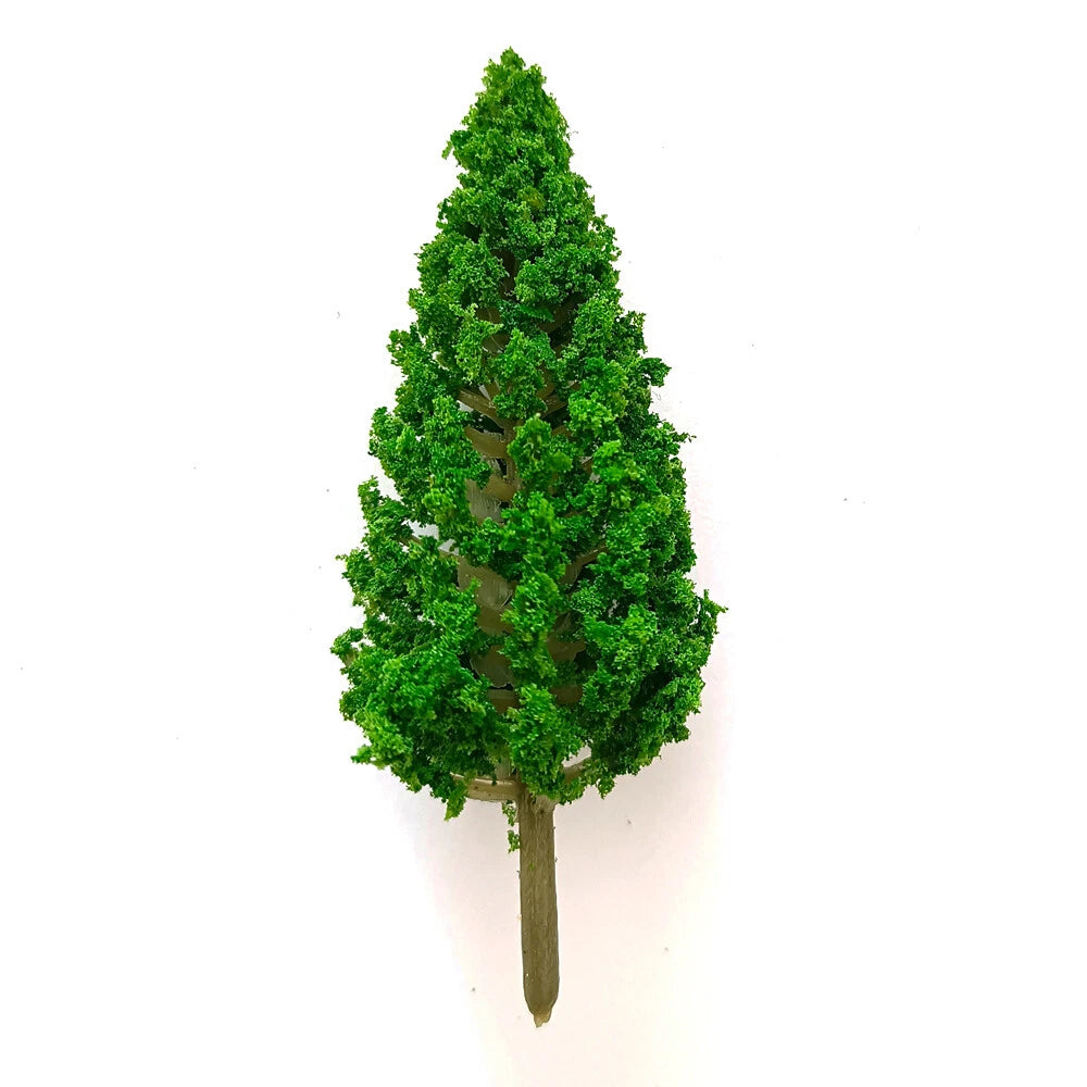 10pc Pine Tree Miniature Landscape Scenery for Train Railway