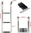 3-Step Stainless Steel Telescoping Boat Ladder for Pool Use