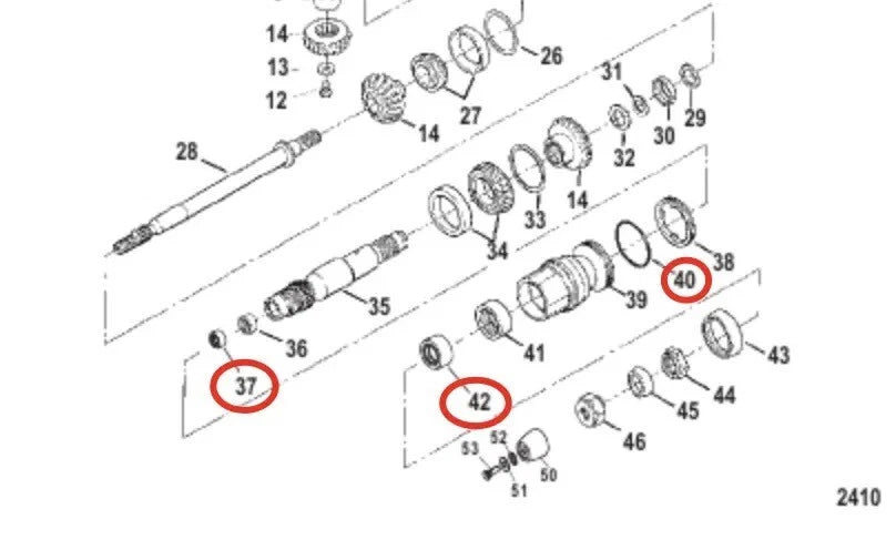 Seal Kit for Mercruiser Bravo III Lower Unit (Oil Seal 2686169526-861694)