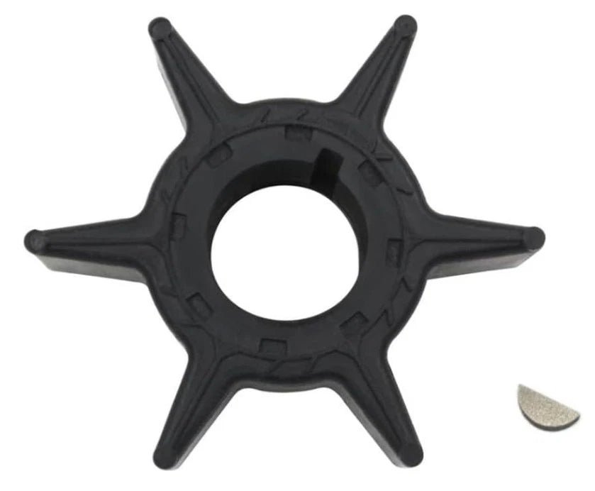 6H4-44352-00 Water Pump Impeller with Key for Yamaha 2 Stroke 25-30 HP (1990-2023)