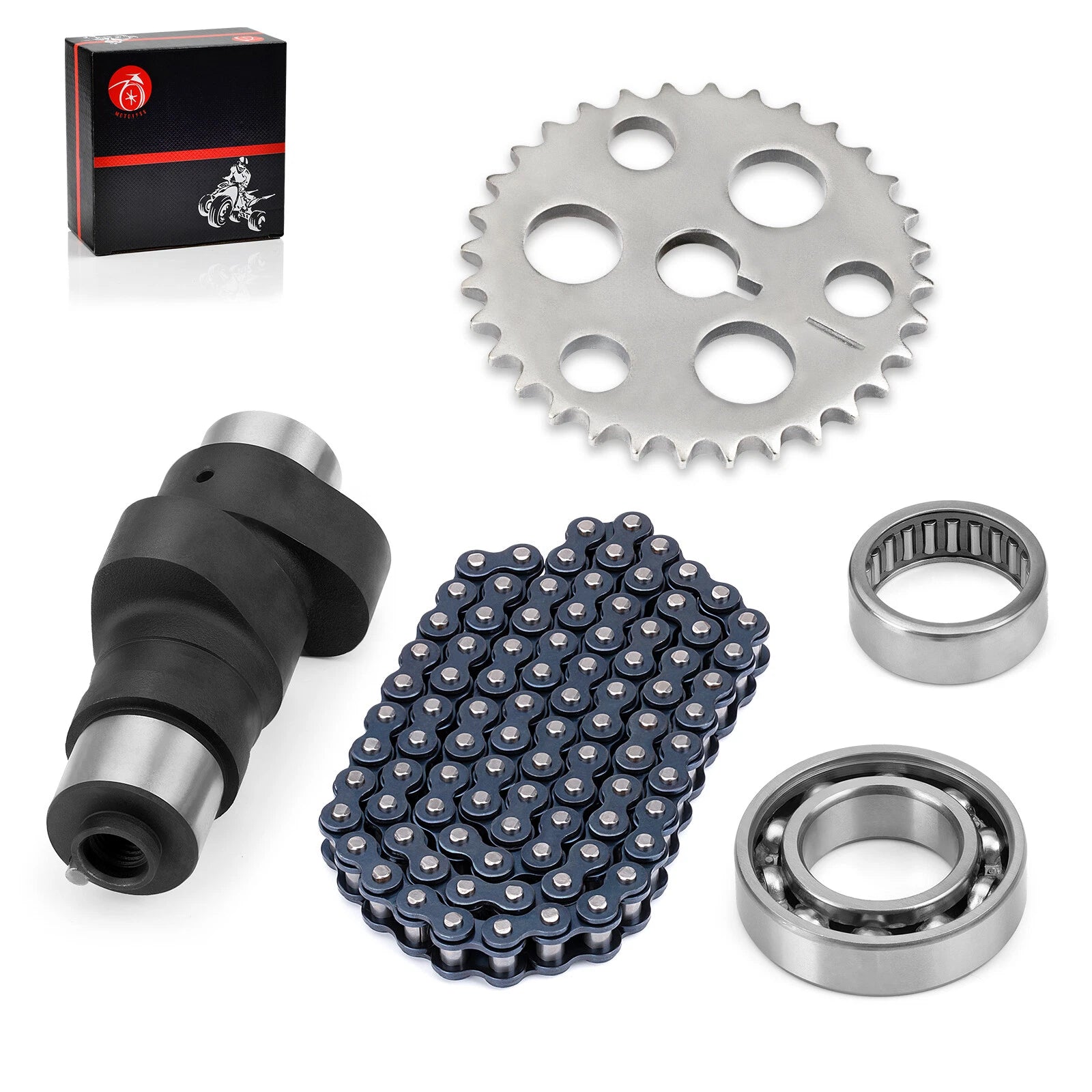 Timing Cam Chain Gear Bearings Kit for Yamaha Warrior Wolverine Big Bear 350 (1993–2006)