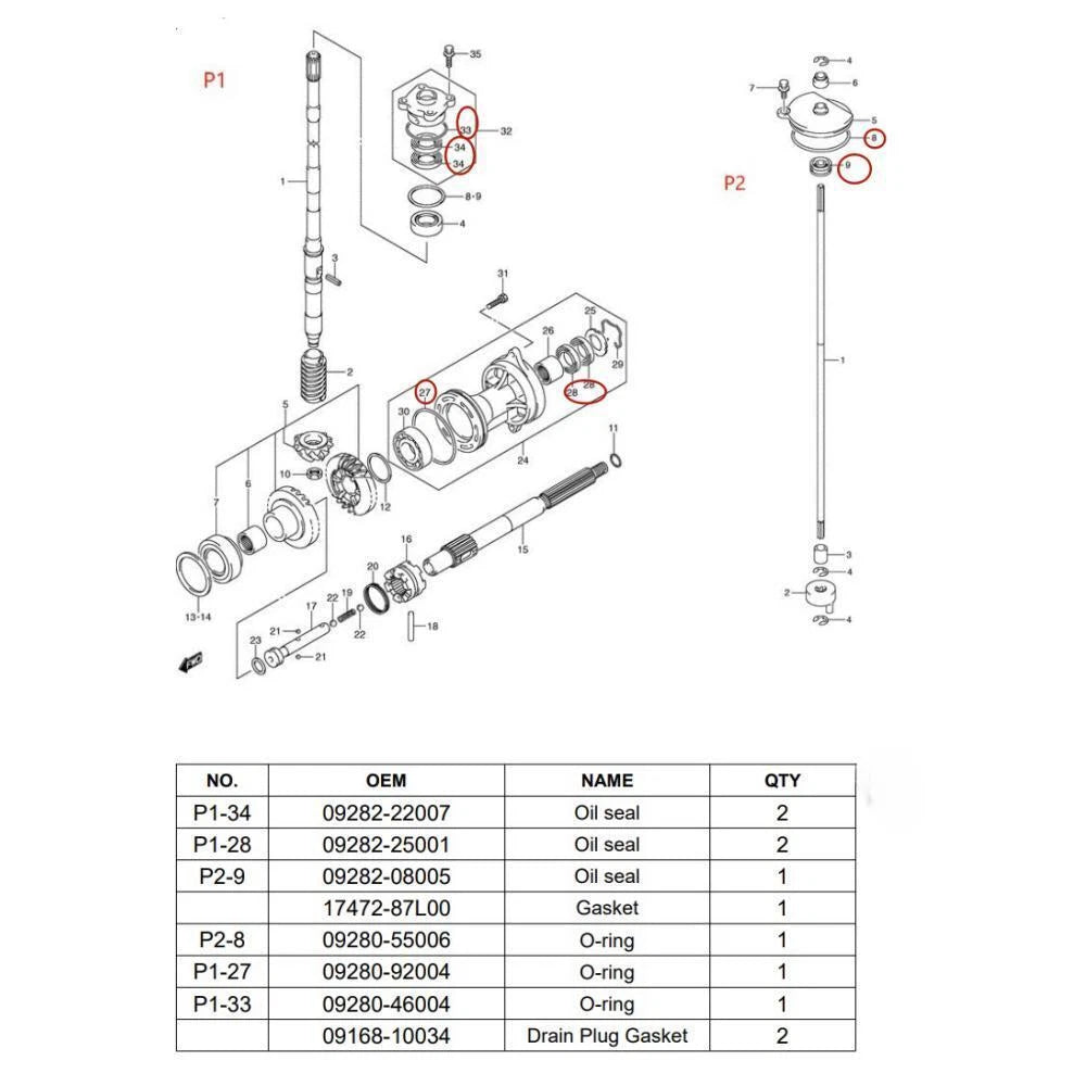 Kit 25700-87L00-000 for