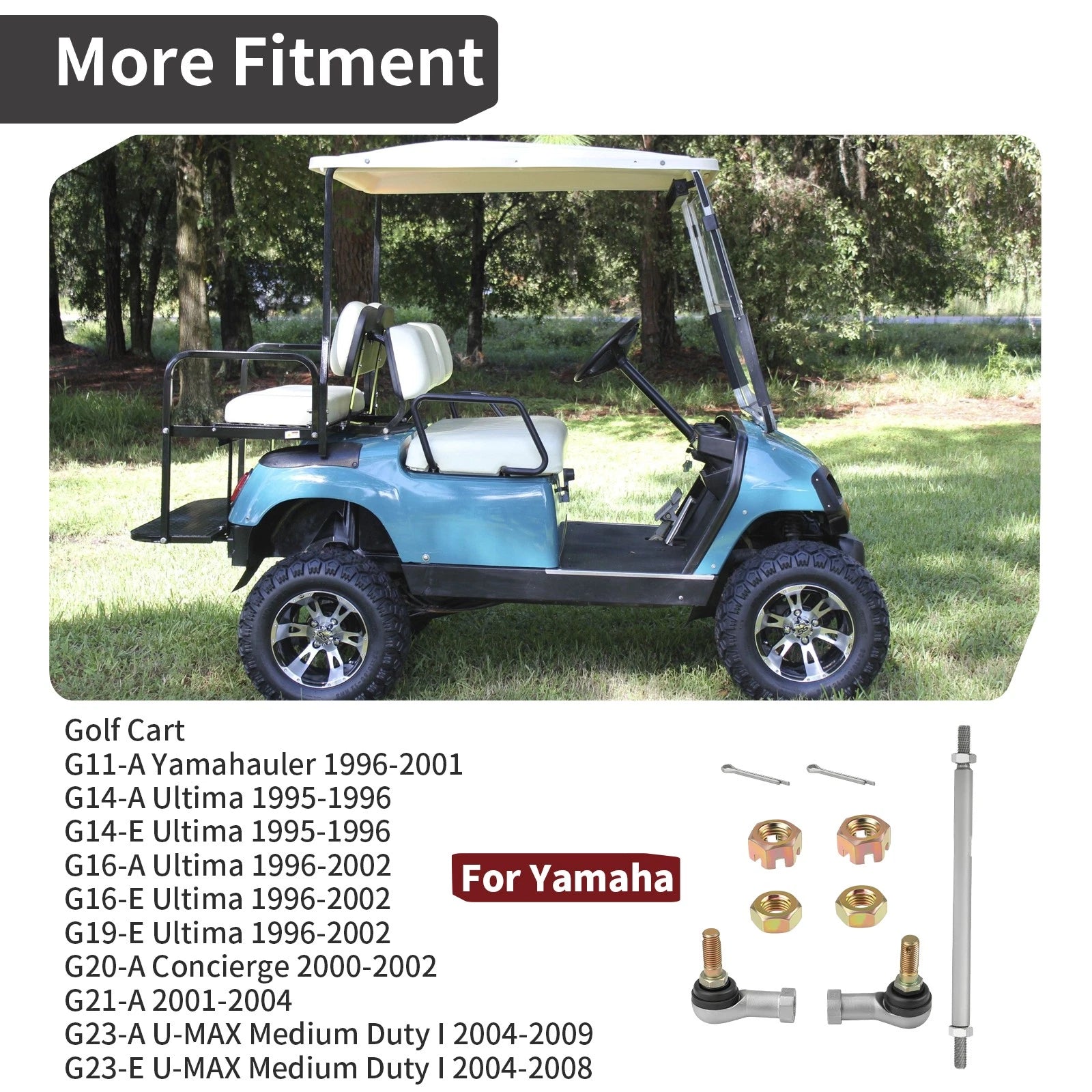Tie Rod Assembly for Yamaha Golf Cart G11-A Yamahauler (1996–2001)