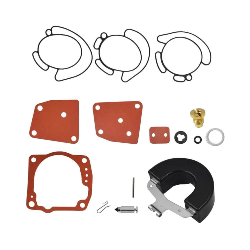 Carburetor Kit with Float for Johnson Evinrude Outboard (18-7247, 436852, 435442)