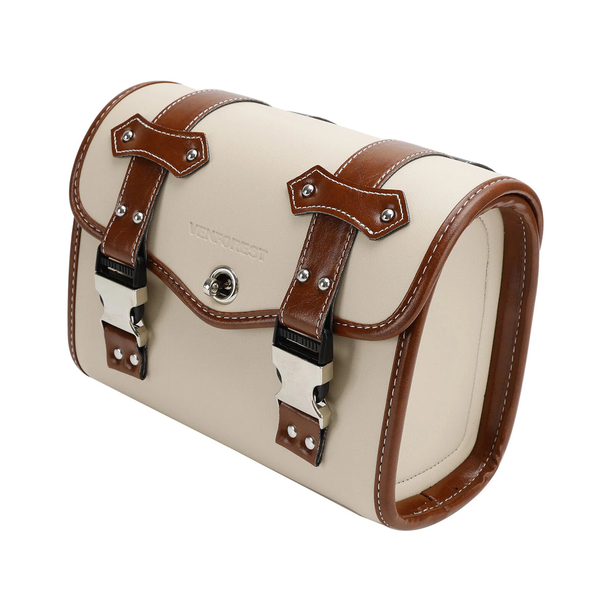 Saddlebag Side Storage Tool Bag for Motorcycle (Universal, White)