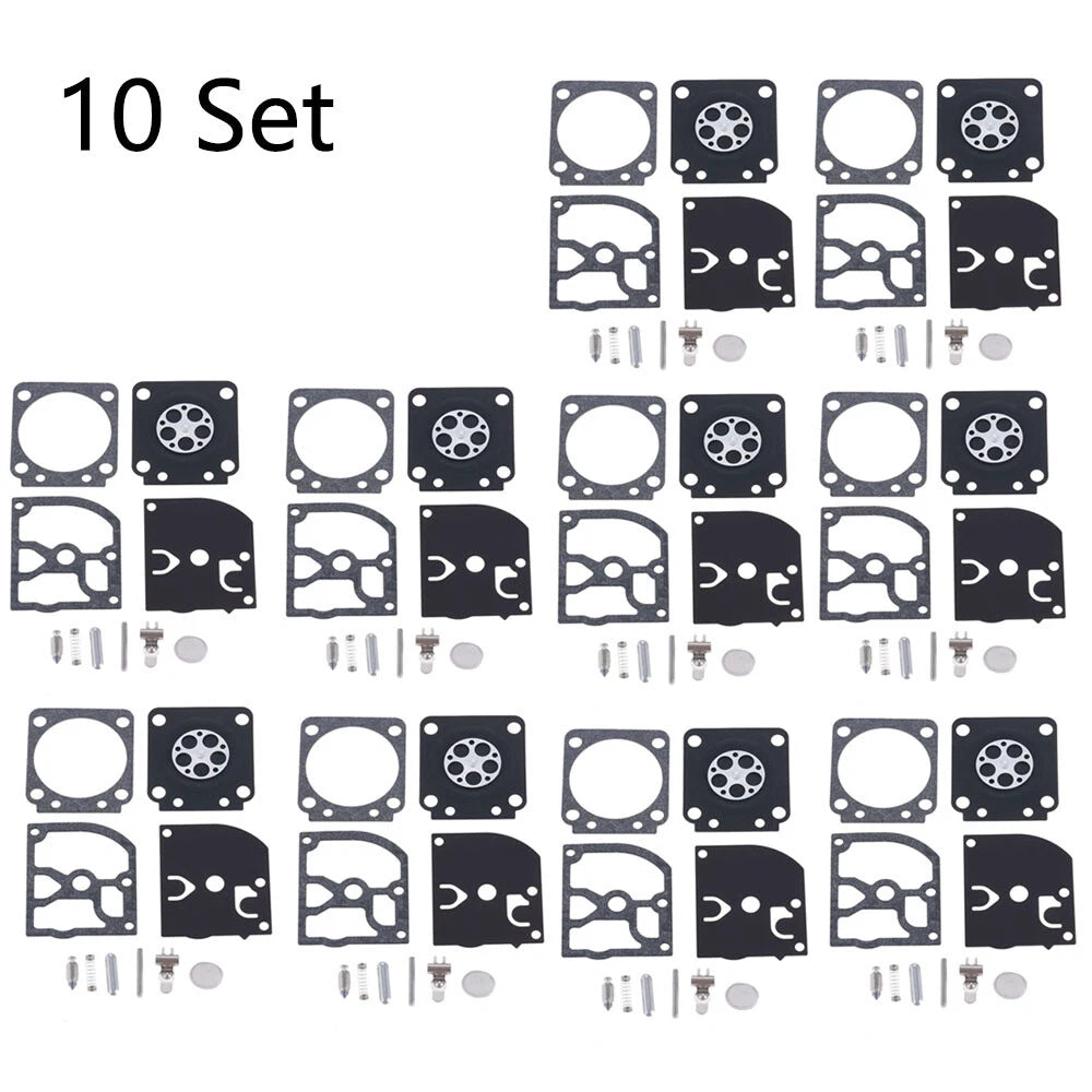Set of 10 Carburetor Gasket Kit for ZAMA RB-129 C1M-W26A C1M-W26B C1M-W26C