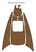 EVA Foam Faux Teak Deck Floor Mat for Bayliner 245 SB (2003)