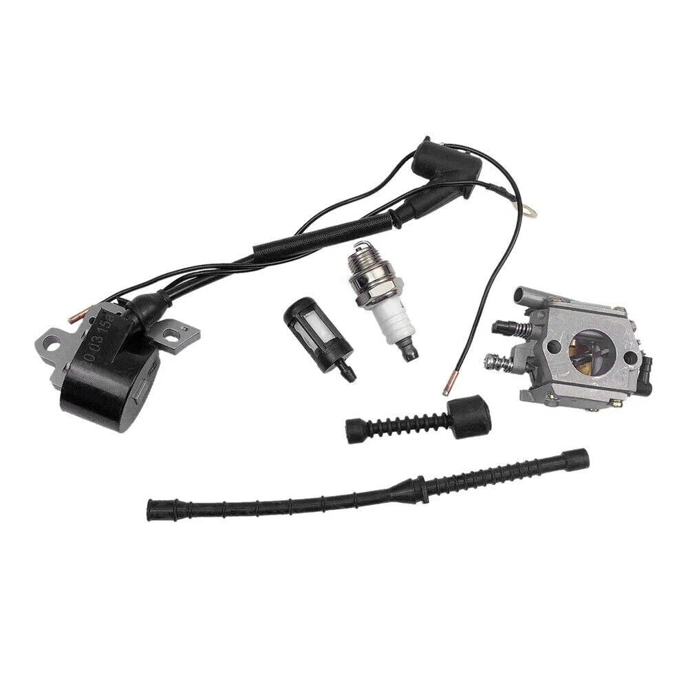 Carburetor Ignition Coil Fuel Filter Kit for Stihl 038 MS380 MS381 (–)