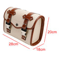 Saddlebag Side Storage Tool Bag for Motorcycle (Universal, White)