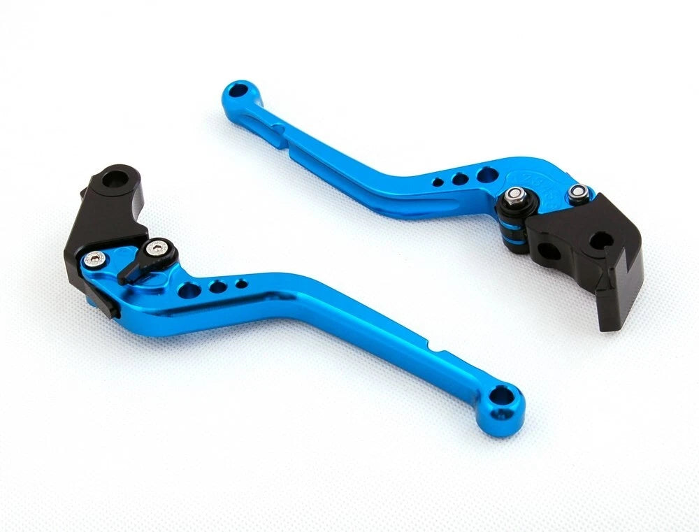 Long Brake Clutch Levers for Honda CBR600F (2007–2013), CBF600/SA (2011–2013) - Blue