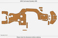 EVA Foam Teak Deck Flooring Pads for 2012 Cobalt A28