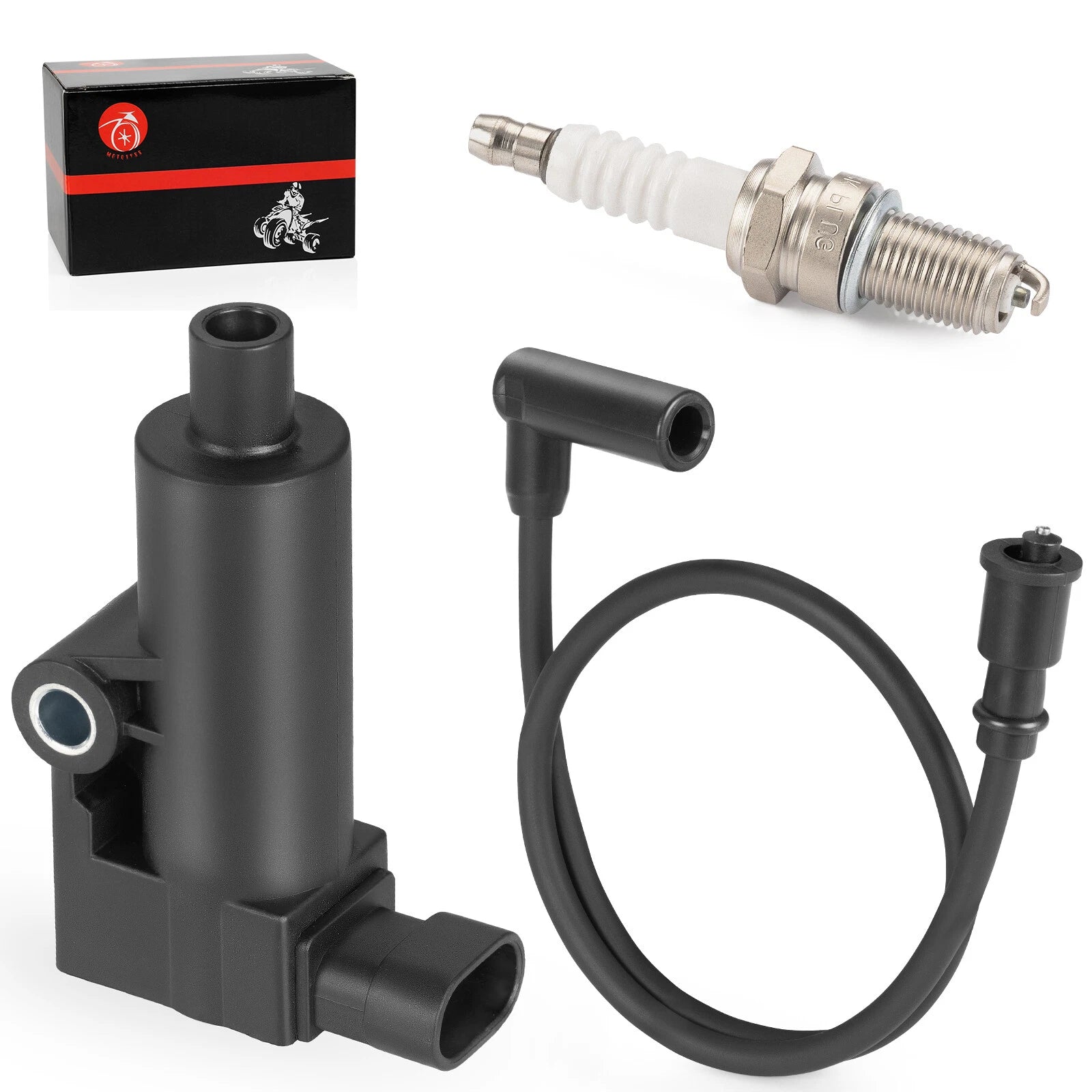 Ignition Coil & Spark Plug with Wire Cap for Bennche Cowboy 250 400 500 (2017–2021)