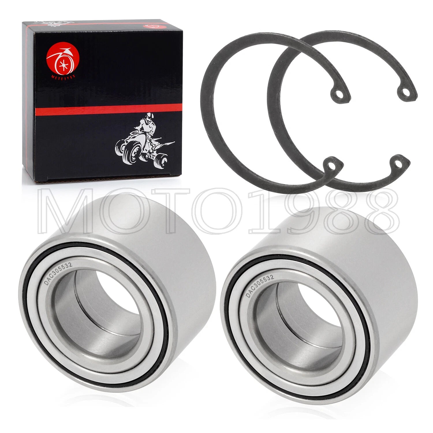 Rear Wheel Bearings & Ring for Polaris Sportsman 335 400 450 500 570 600 700 800 (2000–2023)