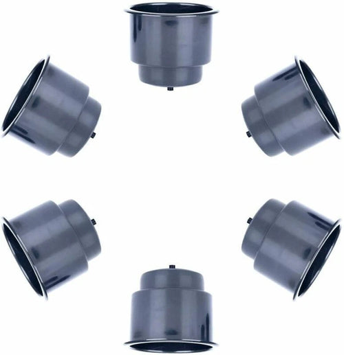 10 Pack Recessed Drink Can Holder for Boat Car Table (Black)