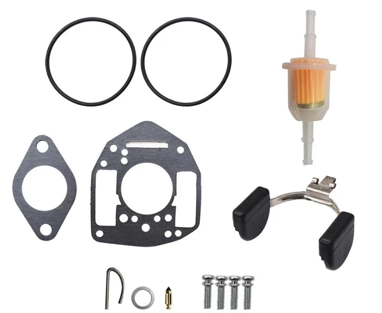 Carburetor Repair Kit & Fuel Filter for NIKKI (146-6100, 146-0479, 146-0496)
