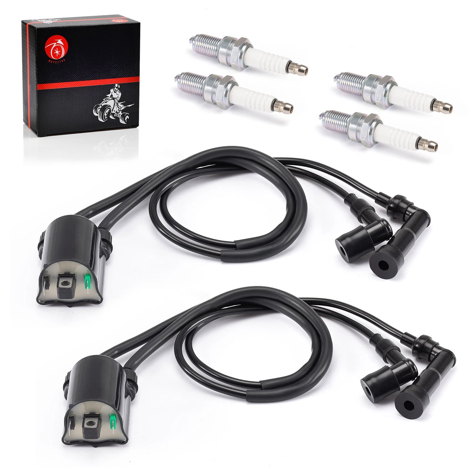 2X Ignition Coils for Kawasaki VN1500 Vulcan 1500 (2000–2004)