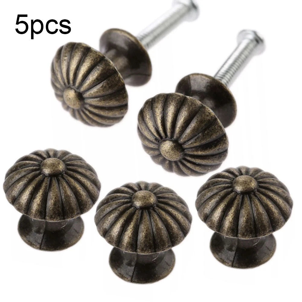 5Pcs Zinc Alloy Vintage Drawer Pull Knob for Cabinet, Jewelry Box