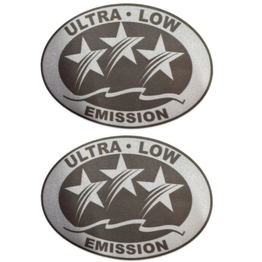2X Ultra Low Emission Sticker Decal for Mercury Johnson (Light Gray)