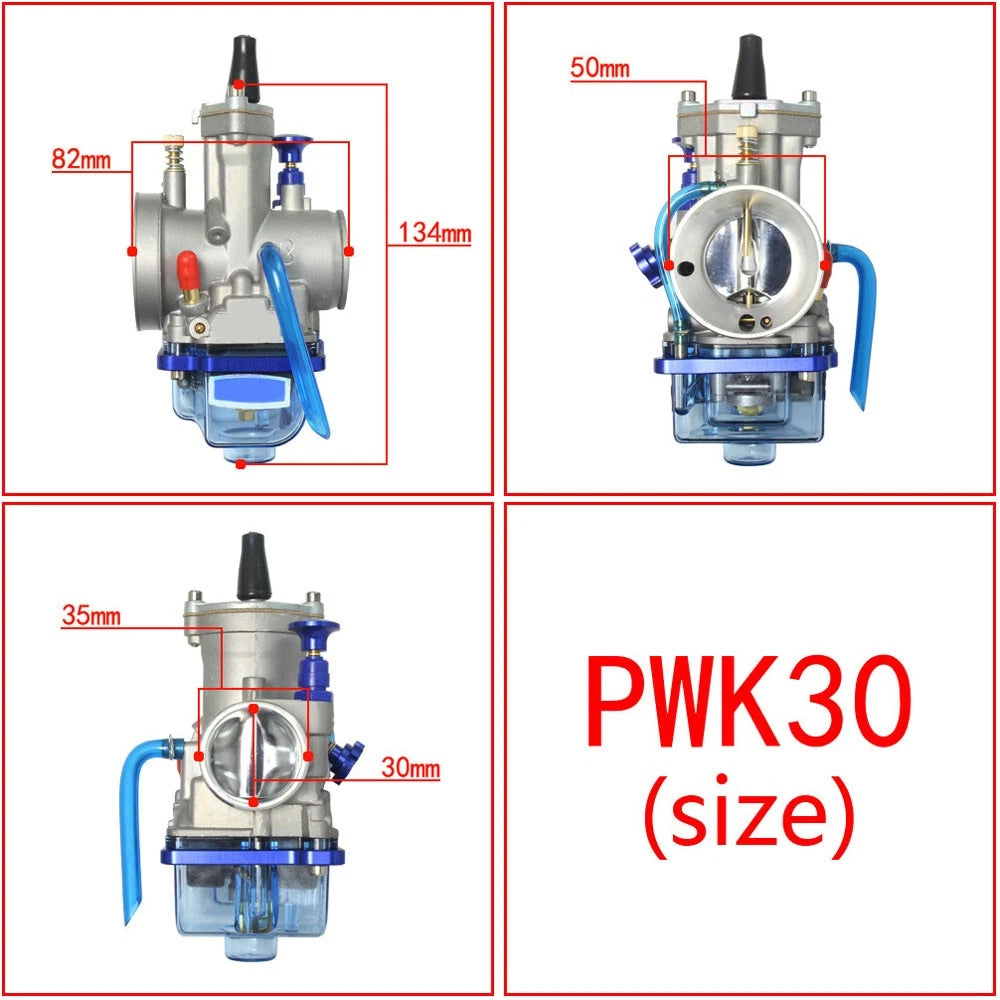 30mm Carburetor for PWK30 150cc-250cc ATV Racing Dirt Bike (2/4-Stroke)