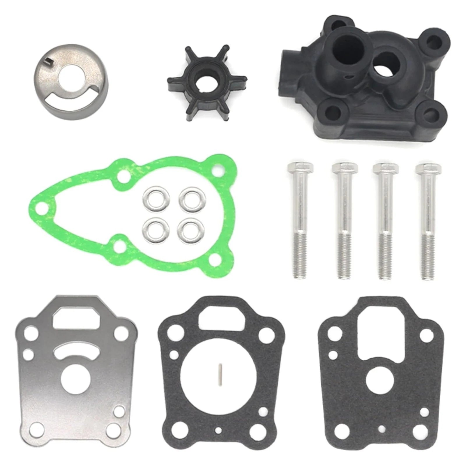 Water Pump Rebuild Service Kit for Nissan Tohatsu Outboard 4-6 HP (369873220M)