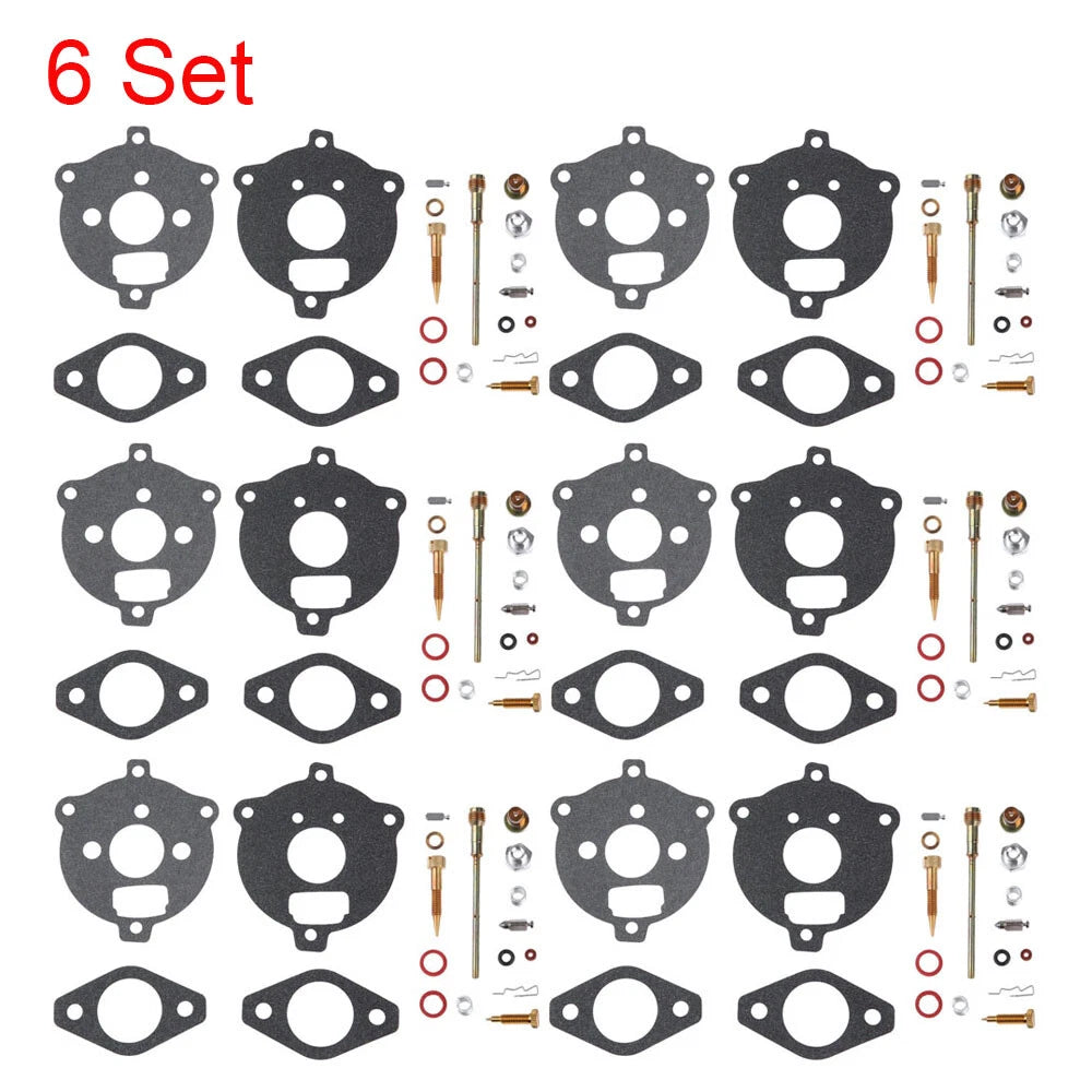 Set of 6 Carburetor Carb Kits for Briggs & Stratton (394693, 291763, 295938)
