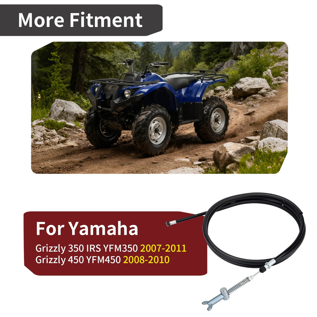 Rear Hand Park Brake Cable for Yamaha Grizzly 450 YFM450FG (2008–2010) 45-4059