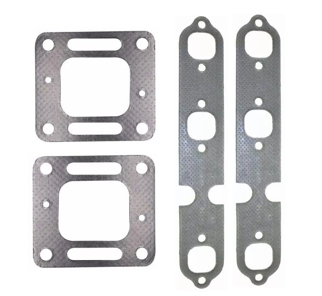 Set of 2 Exhaust Riser Elbow Gaskets for Mercruiser 4.3L V6 (27-863724, 27-99757)