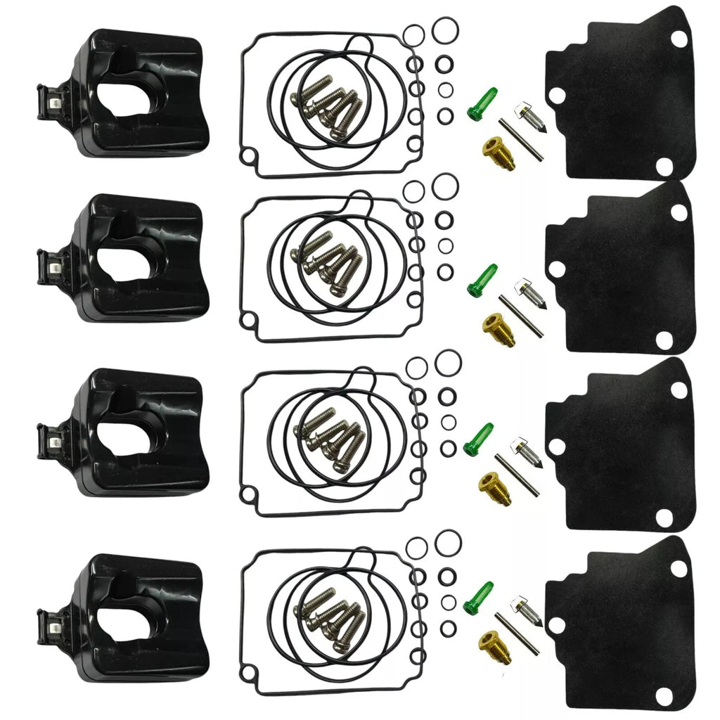 Set of 4 Carburetor Kits for Yamaha & Mercury F75-F100 (4-Stroke) 67F-W0093-00 804346T1