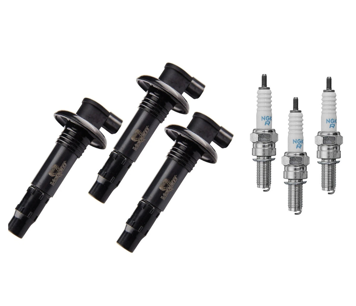 3-Pack Ignition Coil & NGK Plugs for SeaDoo 4-Tec (130-260 HP)