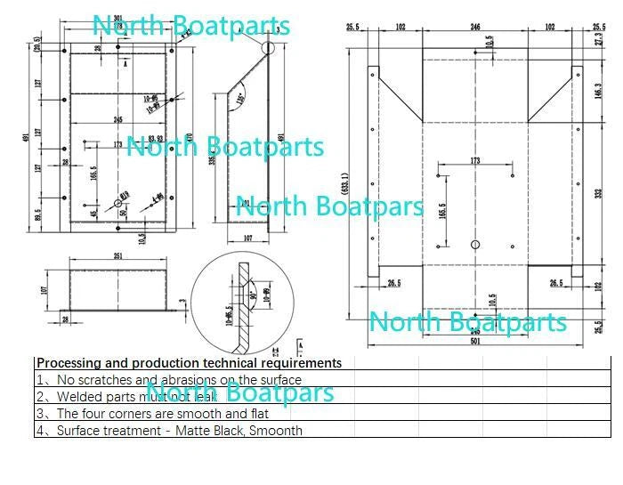 Recessed Easy Boat Trolling Motor Pan for