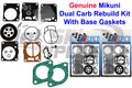 Carburetor Rebuild Kit & Base Gasket for SeaDoo XP 787 800 (1995–2002)