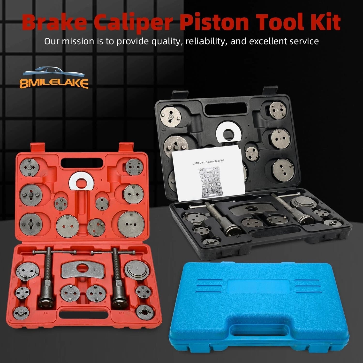24 Pack Disc Brake Caliper Compressor Tool Set for