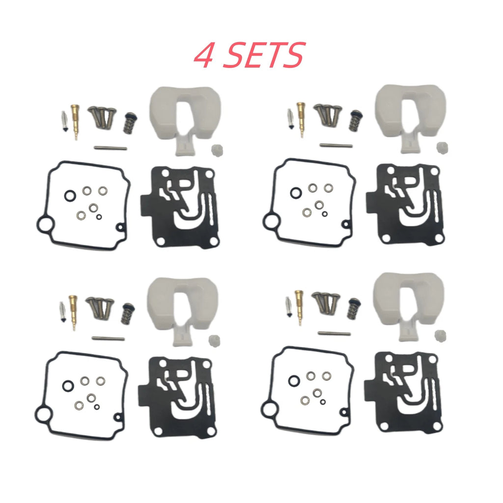 Set of 4 Carburetor Repair Kits 62Y-W0093-11 for Yamaha 4 Stroke 40HP 50HP