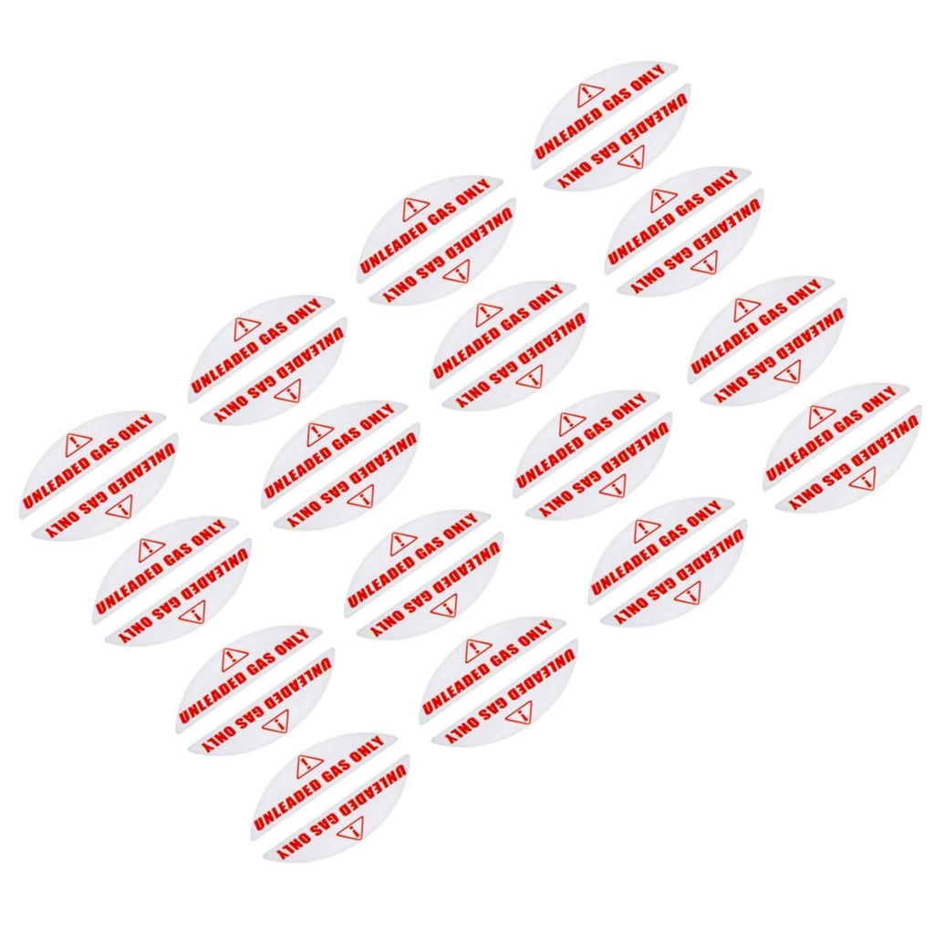 Set of 16 Unleaded Fuel Labels for Universal Gas Cap