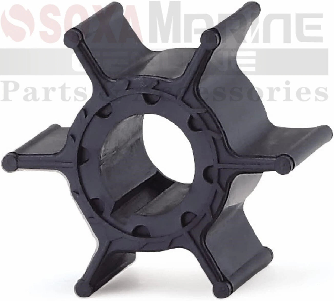 Water Pump Impeller with Key for Mercury Mariner 9.9 15 hp (47-84027M, 47-96619)