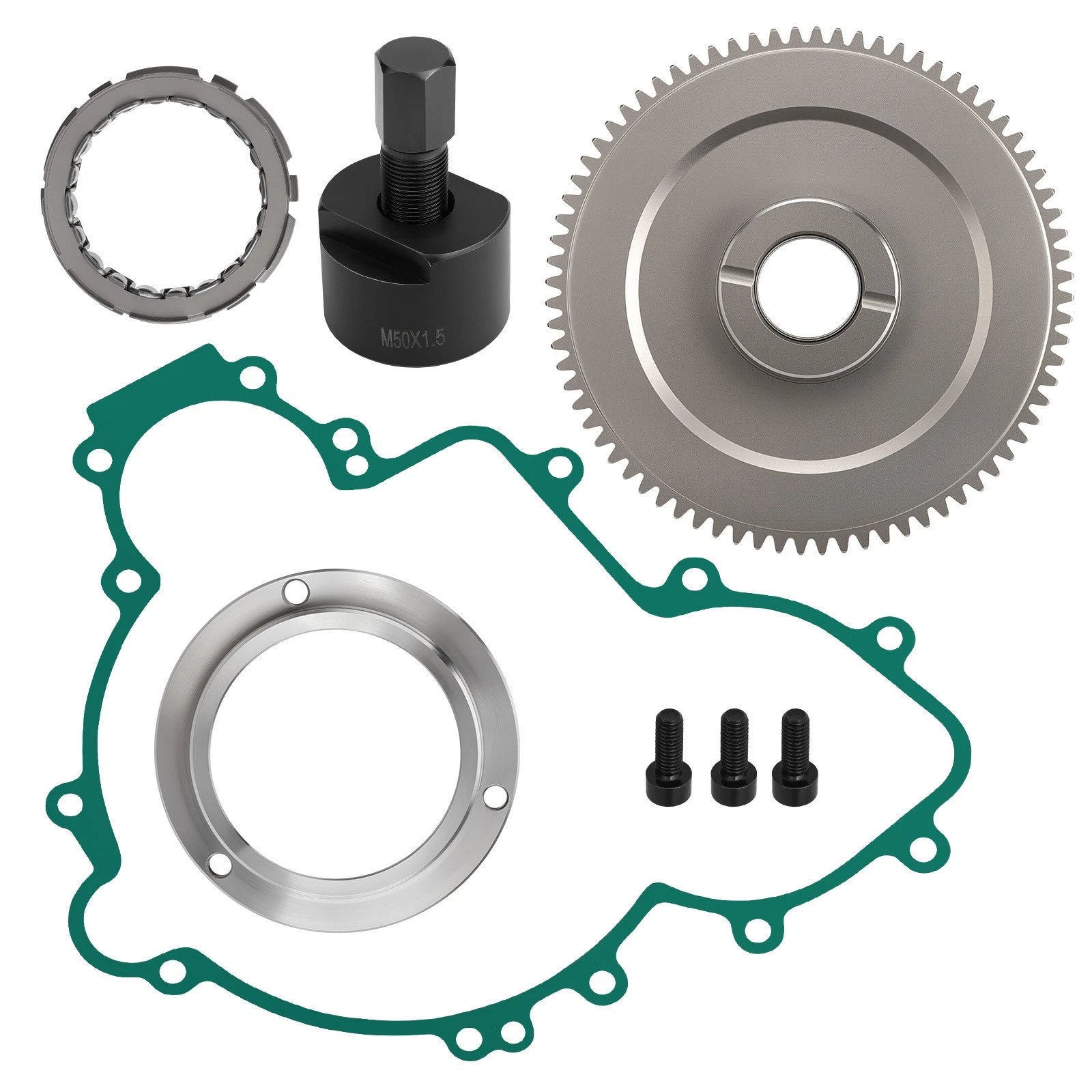 Starter Clutch Idler Gear Kit for Polaris RZR Turbo R 64 4 Sport Ultimate (2022)