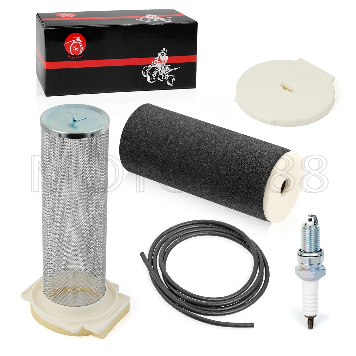 Air Filter Kit + End Cap + Air Box Lid Seal for Yamaha Raptor 350 (2004–2007)