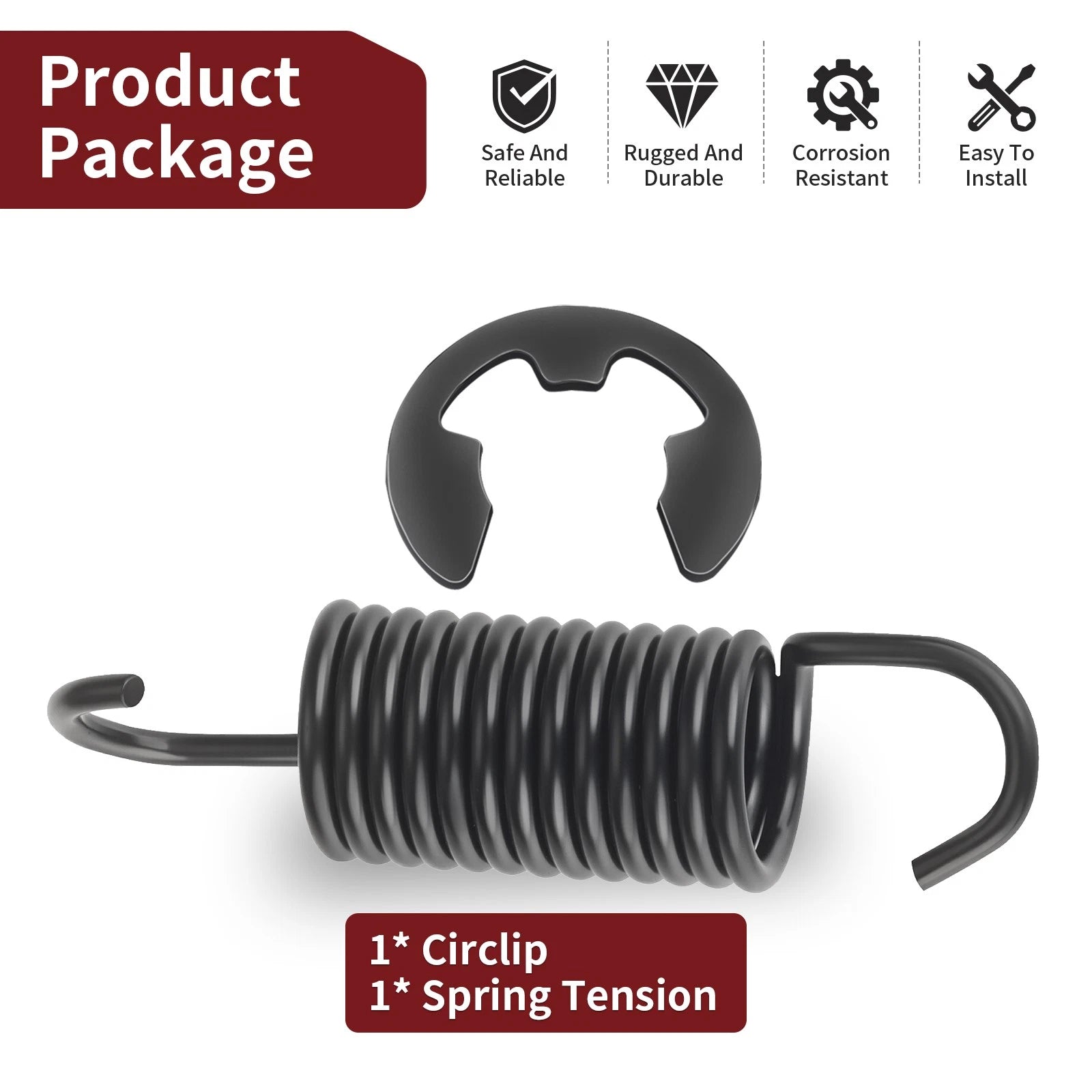 Rear Brake Pedal Spring Tension & Circlip for Yamaha Blaster YFS200 (2003–2006)