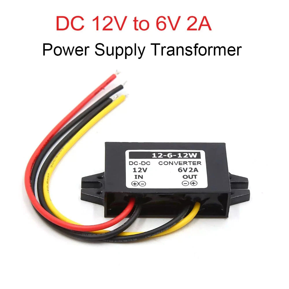 DC 12V to 6V 2A Power Supply Transformer for Universal Applications
