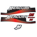 Set of 2 Marine Outboard Decals for Mercury 25 HP (808499A00)