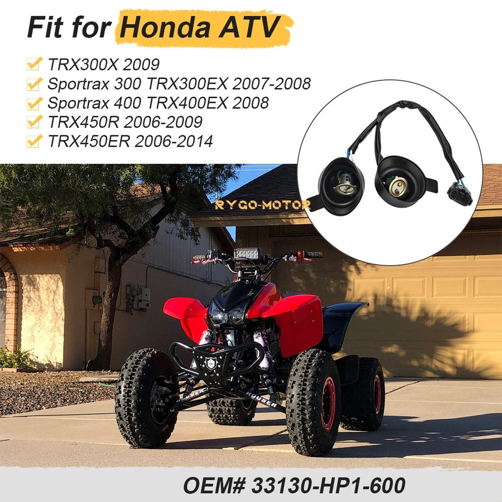 Headlight Socket for Honda TRX450ER TRX450R (2006–2014) 33130-HP1-600