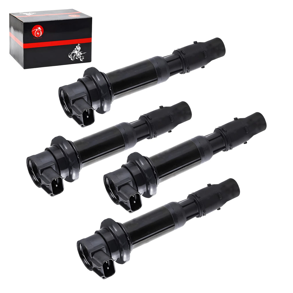Set of 4 Ignition Coil Iridium Spark Plugs for Triumph Tiger 800 1200 Street Triple 675